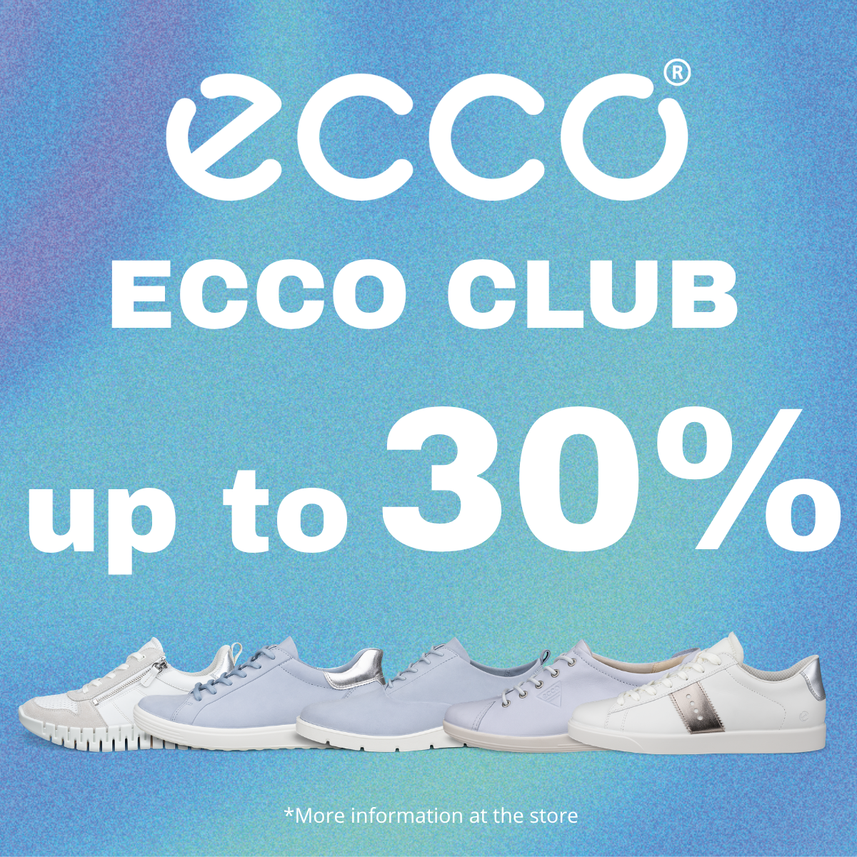 ECCO CLUB: UP TO 30% EXCLUSIVE DISCOUNT FOR MEMBERS ONLY