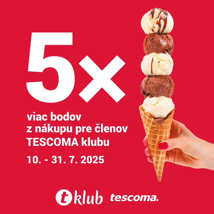 Doprajte si 5-násobnú porciu bodov od Tescomy