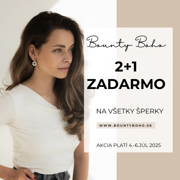 2+1 ZADARMO NA VŠETKY ŠPERKY