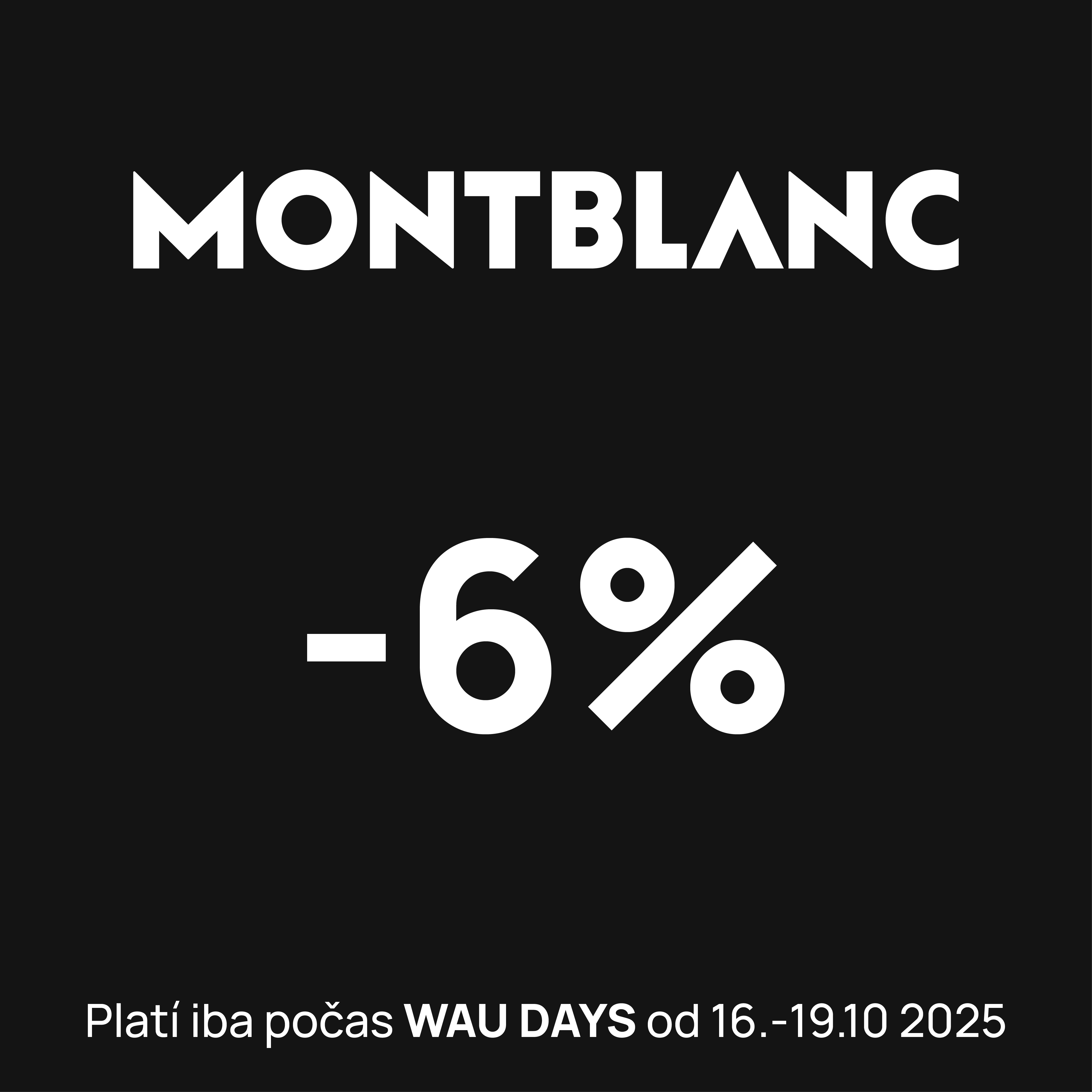 -6% on the entire Montblanc range*