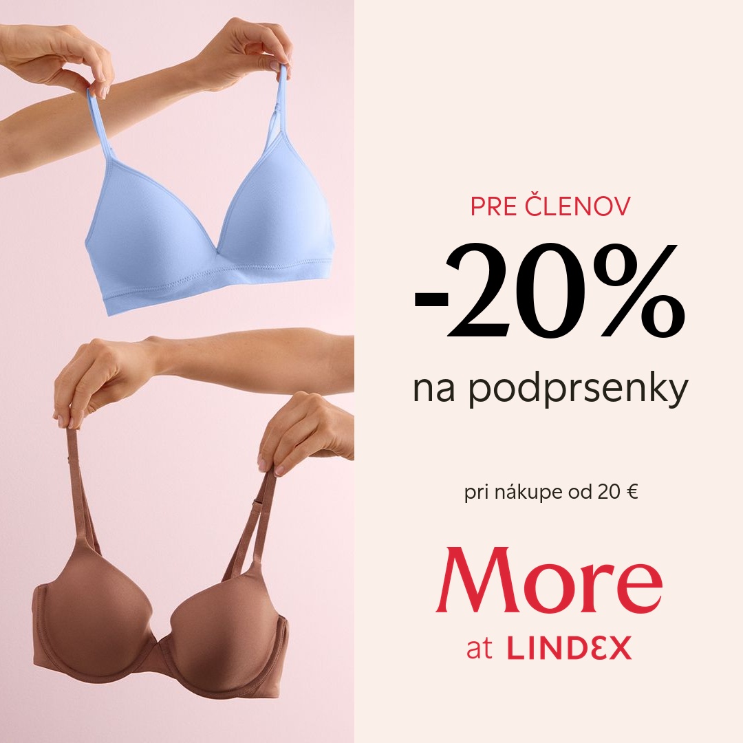 Zľava 20% na podprsenky