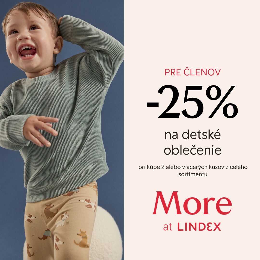 -25% na detské oblečenie v LINDEX