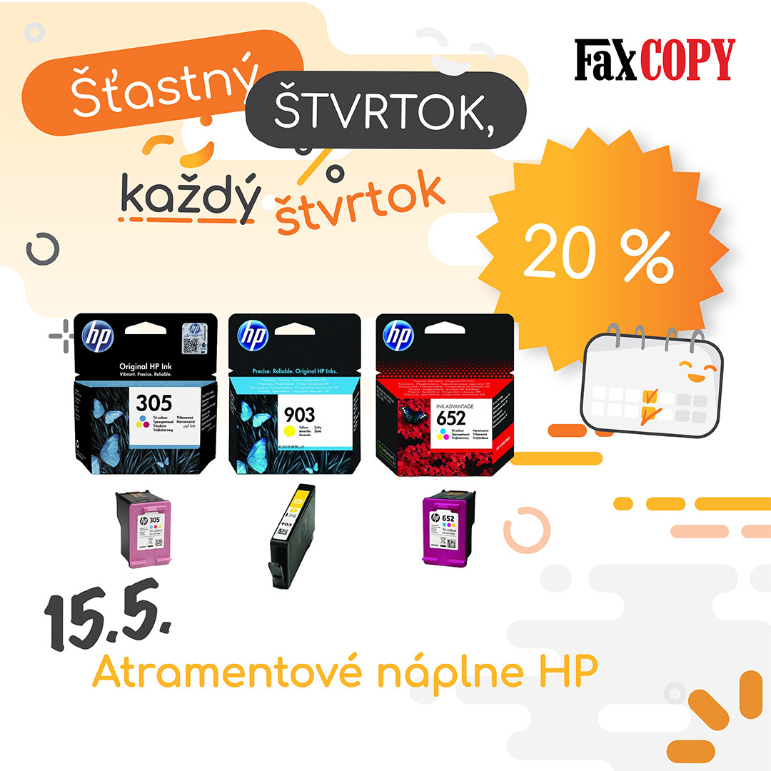 Šťastný štvrtok v predajniach FaxCOPY